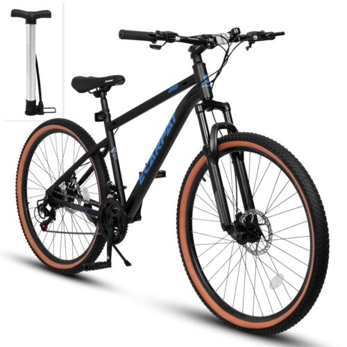 Boys Girls Mountain Bike 24/26 Inch, Christmas New Year Gifts Kids' Bike 21-Speed, Adult Men Womens, Teenager Student School Work Commuting Snow Bikes