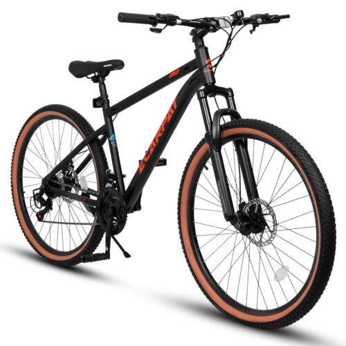 Boys Girls Mountain Bike 24/26 Inch, Christmas New Year Gifts Kids' Bike 21-Speed, Adult Men Womens, Teenager Student School Work Commuting Snow Bikes
