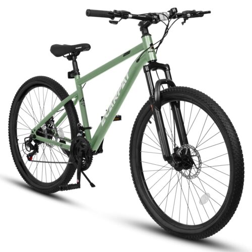 Boys Girls Mountain Bike 24/26 Inch, Christmas New Year Gifts Kids' Bike 21-Speed, Adult Men Womens, Teenager Student School Work Commuting Snow Bikes