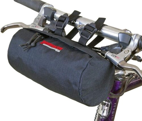 Bushwhacker Waco Black Bicycle Handlebar & Seat Bag – Cycling Pack for Bike Cylinder Storage – Versatile Saddle Bag for Front or Rear Accessories, Ideal for Cycling and...