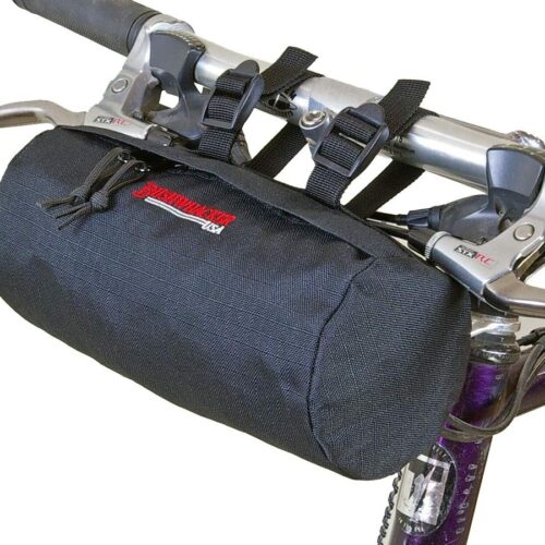 Bushwhacker Waco Black Bicycle Handlebar & Seat Bag – Cycling Pack for Bike Cylinder Storage – Versatile Saddle Bag for Front or Rear Accessories, Ideal for Cycling and...