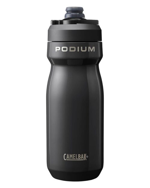 CamelBak Podium Steel Insulated Stainless Steel Bike Water Bottle – for Cycling, Fitness & Sports- Fits Most Bike Cages, 18oz - Black