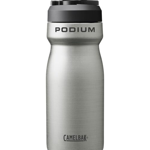 CamelBak Podium Steel Insulated Stainless Steel Bike Water Bottle – for Cycling, Fitness & Sports- Fits Most Bike Cages, 18oz - Stainless