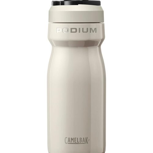 CamelBak Podium Steel Insulated Stainless Steel Bike Water Bottle – for Cycling, Fitness & Sports- Fits Most Bike Cages, 18oz - Stone