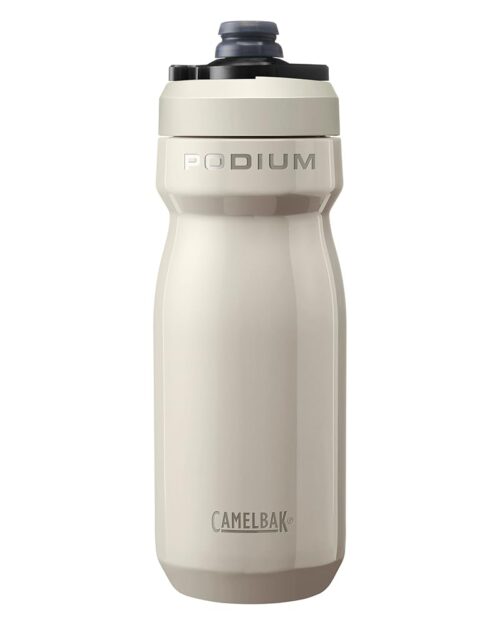CamelBak Podium Steel Insulated Stainless Steel Bike Water Bottle – for Cycling, Fitness & Sports- Fits Most Bike Cages, 18oz - Stone