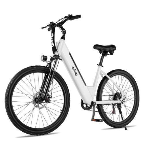 Cityone Electric Bike for Adults 26" Step-Through 22MPH Ebike with 2.1" Tire,UL2849 Certified Built-in Removable Battery,Peak 750W Motor Ebikes with 7 Speed, Commuter E Bicycle