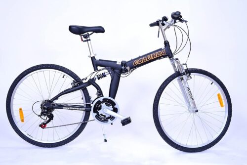 Columba 26 Inch Alloy Folding Bike w.18 Speed & Double Suspension