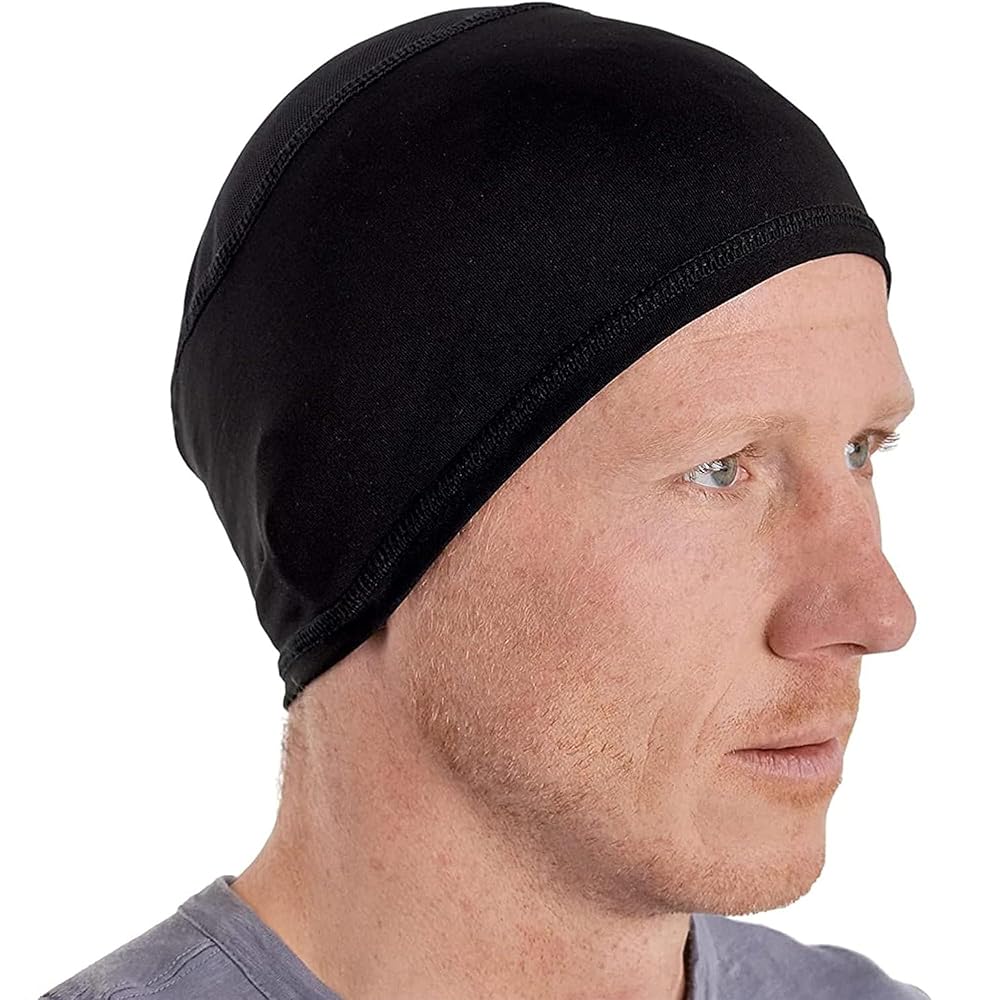 Cooling Skull Cap for Men - Hard Hat Liner, Cycling Skull Cap, Head Caps for Men, Skull Cap Helmet Liner for Motorcycle