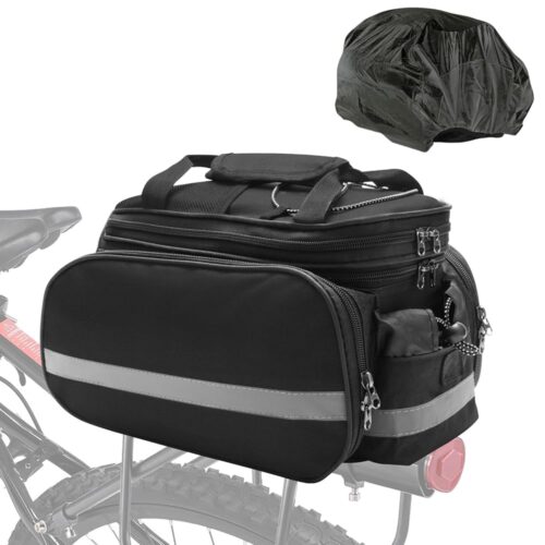 Coolrunner Panniers Bike Bags Bike Rear Rack Bag Bicycle Trunk Bag 27L Bicycle Rack Rear Bag with Rain Cover Bike Saddle Bag for Grocery Shopping Commuter Travel Outdoor Cycling...