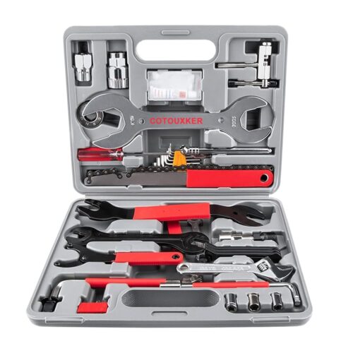 COTOUXKER Bike tool kit, 44pcs Bicycle Tool Kit for Easy Mountain Bike Maintenance and Repair with Durable Storage Case