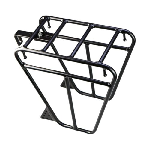 Cycling Cargo Rack - Front Cycling Rack | Luggage Touring Carrier Racks | Easy-to-Install Front Pannier Rack for Cycling Equipment | Stand Footstock for Enhanced Stability