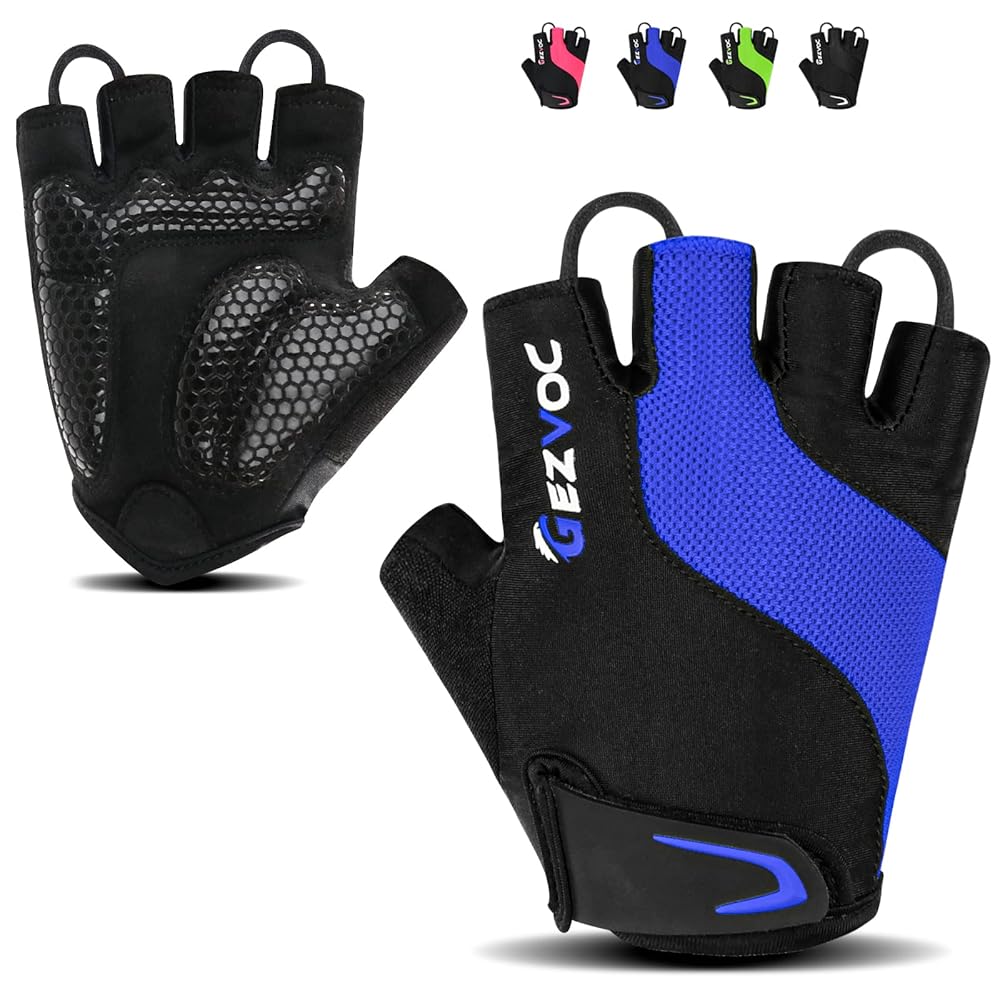 Cycling Gloves Bike Gloves Biking Gloves for Men Women with Shock-Absorbing Pad, Extra Grip,Flexible and Comfortable Fit,Light Weight,Breathable Mountain Bike Gloves