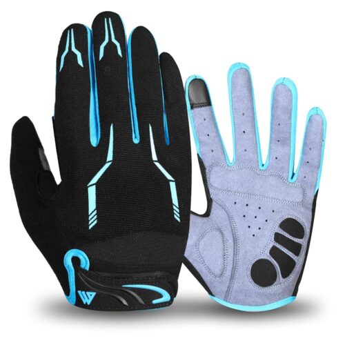 Cycling Gloves for Men Full Finger BMX Bike Mountain Bike Gloves Grips Bicycle Touchscreen MTB Gloves Padded Anti-Slip Riding Gloves for Men Women Wheelchairs Road Bike