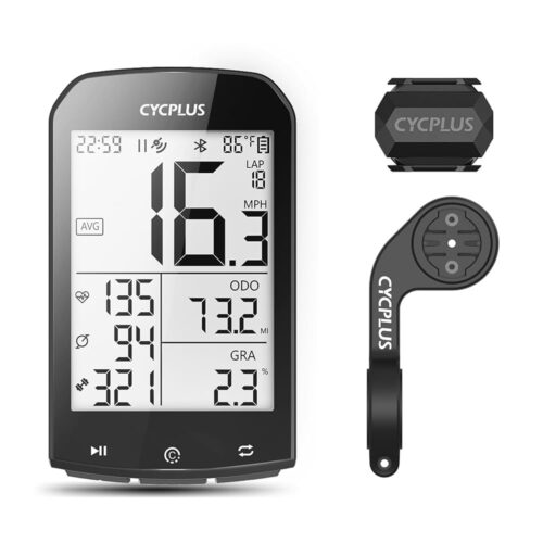 CYCPLUS Bike Computer GPS Wireless, ANT+ Cycling Computer GPS with Bluetooth, Multifunctional ANT+ Bicycle Computer GPS with 2.9 LCD Screen, Bike Speedometer with Auto Backlight...