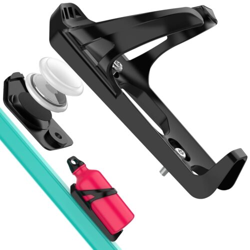 DDJ for Airtag Bike Water Bottle Holder, Waterproof for AirTag Bike Mount Hidden GPS Tracker Anti-Theft, Bicycle Bottle Cages with Safety Screw Tool, Universal Bike Drink Cup...