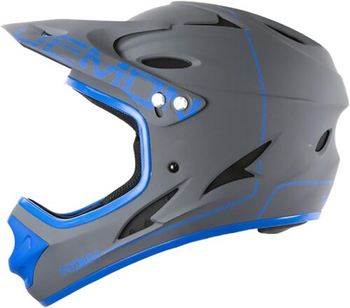 Demon United Podium Full Face Helmet Grey/Blue Lrg