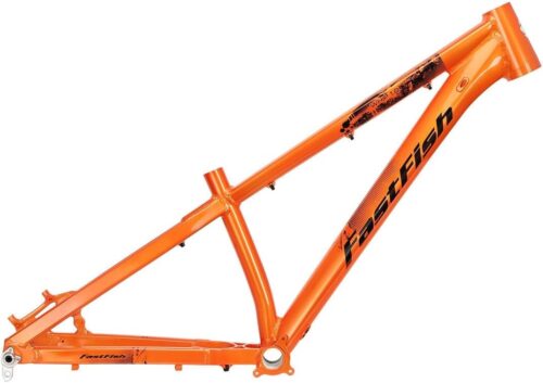 Dirt Jump Bike Frame 26er 27.5er XC/AM Mountain Bike Frame Disc Brake Aluminum Alloy Hardtail Frame Thru Axel 12x142mm(Color:Orange)