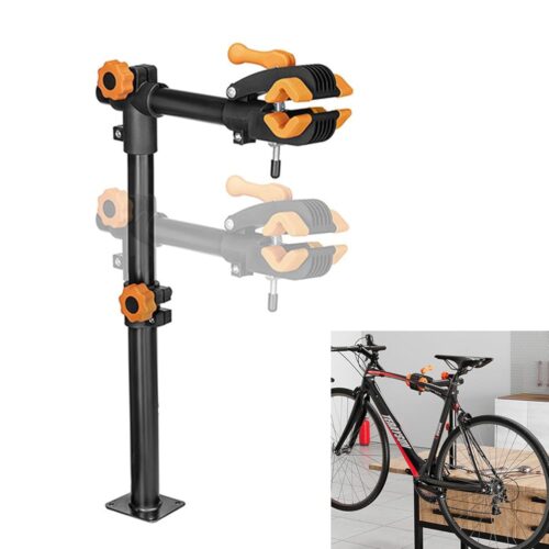 Dreamoon Bike Repair Stand Bench Wall Mount, Adjustable Clamp Workbench Rack for Road & Mountain Bikes, Heavy Duty Bike Workstand Tool Holder for Maintenance & Storage