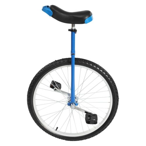 DYNAMI Unicycle with Excellent Steel Frame,Leakproof Tire,Adjustable Height,Curved PU Seat,Mute Bearing,Anti-Slip Designs,for Outdoor Sports Fitness Exercise