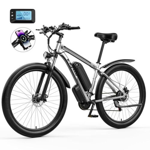 E·Bycco 29" 34MPH Peak 1000W Electric Bike for Adults, 48V 17.5AH Battery, 70 Miles Long Range 21 Speed Mountain Ebike, Pedal Assist Throttle Class 3 E-Bike Commuter Electric...