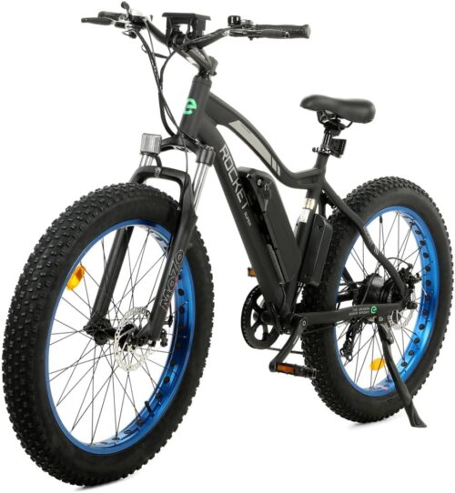 ECOTRIC 26” Fat Tire Electric Bike Powerful Adults Mountain Bicycle 500W Motor 36V/12.5AH Removable Lithium Battery Beach Snow Ebike Shock Absorption - 90% Pre Assembled