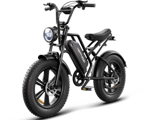 Electric Bike for Adults, 20" Fat Tire Ebike with 1500W Brushless Motor/ 48V 18Ah Removable Battery, Up to 30MPH / 68 Miles, 7-Speed Transmission UL Certified