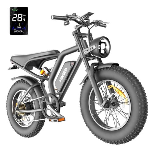 Electric Bike for Adults, 20 inch Fat Tire Ebike with 1000W Motor 48V13Ah/15Ah Battery Up to 32/38MPH / 62/68Miles, 7 Speed Dirt Electric Motorcycle Bicycle