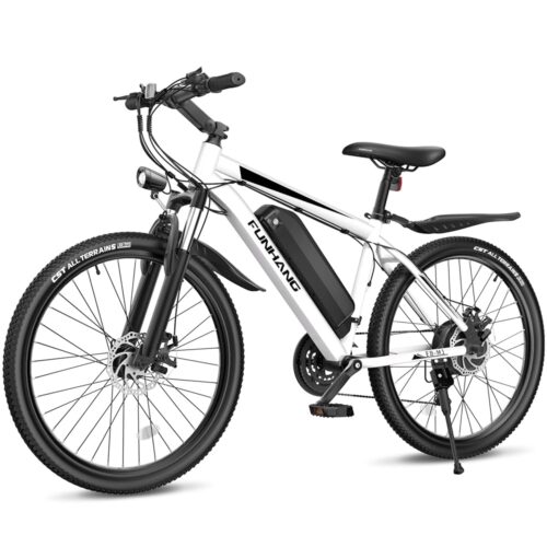 Electric Bike for Adults, 26'' 1000W Peak Ebike, Up to 50 Miles 21.7MPH Electric Mountain Bike with 48V 374.4WH Removable Battery, Adjustable Stem, Fenders, Lockable Suspension...