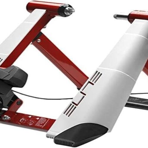 Elite Novo Force Trainer, Magnetic Resistance Bike Trainer, 8 Levels, Novo Force, for Wheel Sizes 24-29 inches, White