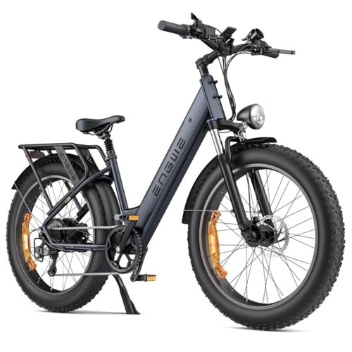 ENGWE E26 1000W Electric Bike for Adults, 26" *4.0" Fat Tire E-Bike with 48V 16Ah Removable Lithium-Ion Battery, Range 87Miles 28MPH 7 Gears Commuting Mountain Ebike