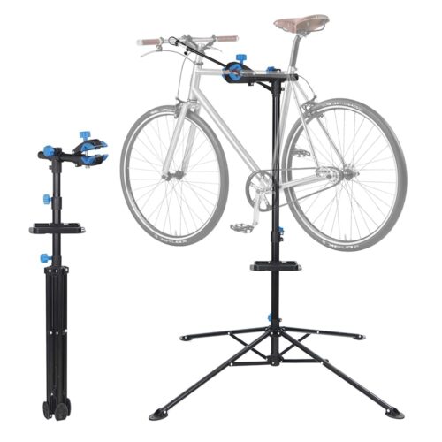 F2C Portable Adjustable 42.5" to 74" Pro Home Steel Maintenance Mechanic Bicycle Bike Repair Tool Rack Stands Workstand w/ Telescopic Arm, Tool Tray& Balancing Pole Cycle...