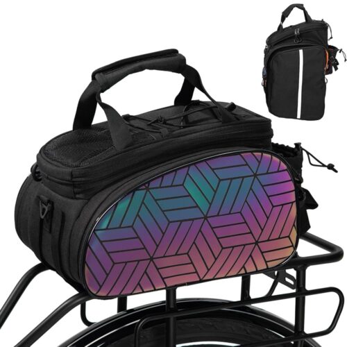 Favoto Bike Bags for Bicycle Rear rack - 20L Large Capacity (Expanded to 45L) Waterproof Bike Ebike Trunk Pannier Saddle Seat Bag with Reflector and Rain Cover