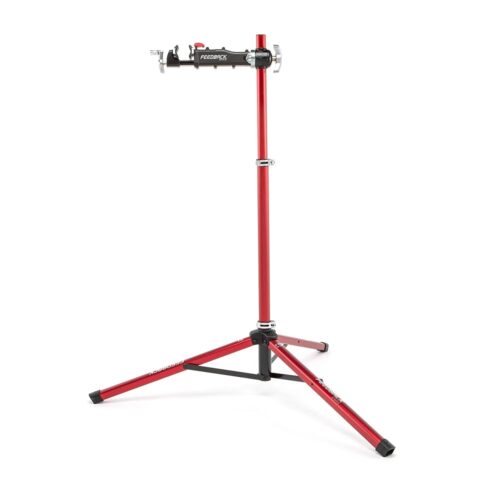 Feedback Sports Pro Mechanic Bike Repair Stand with Patented Quick-Action Clamp, Height Adjustable, Foldable and Portable Bike Stand