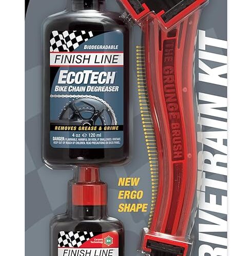 Finish Line Drivetrain Kit: Grunge Brush + 2 oz Dry Lube + 4 oz EcoTech Degreaser