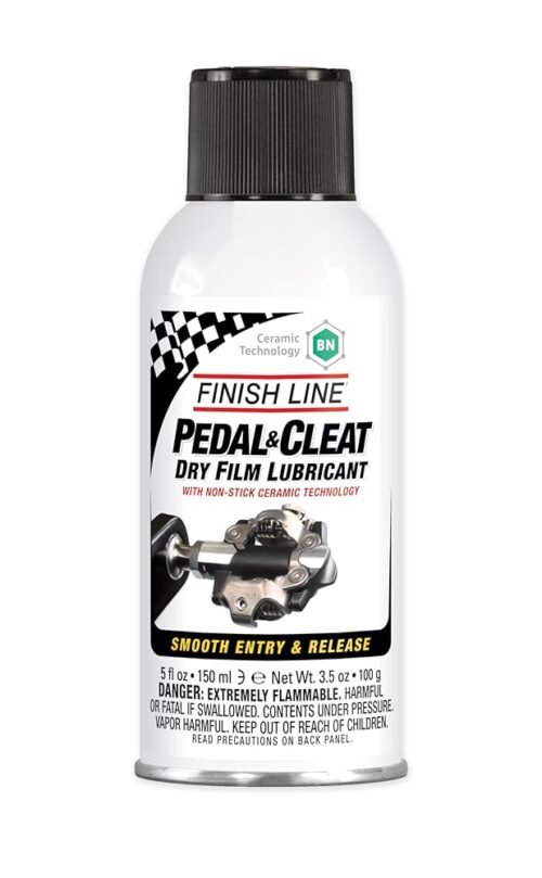 Finish Line Pedal and Cleat Dry Film Lubricant Aerosol, 5-Ounce