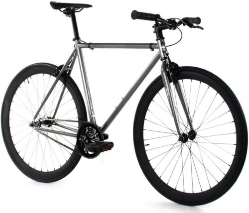 Fixed Gear Single Speed Bike - Perfect Urban Commuter Bicycle with Front and Rear Brakes - Ideal for Teens and Adults - The Bike Comes in Different Sizes