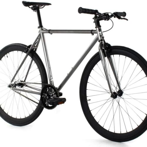 Fixed Gear Single Speed Bike - Perfect Urban Commuter Bicycle with Front and Rear Brakes - Ideal for Teens and Adults - The Bike Comes in Different Sizes