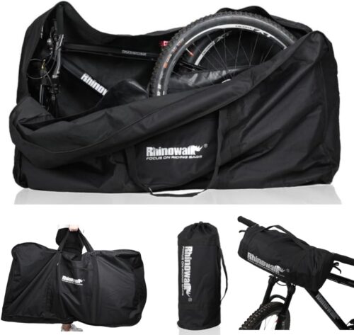 Folding Bike Bag 26 inch to 29 inch Thick Bicycle Travel Case,Bike Cases for Air Travel,Transport,Shipping