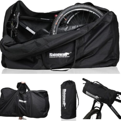 Folding Bike Bag 26 inch to 29 inch Thick Bicycle Travel Case,Bike Cases for Air Travel,Transport,Shipping