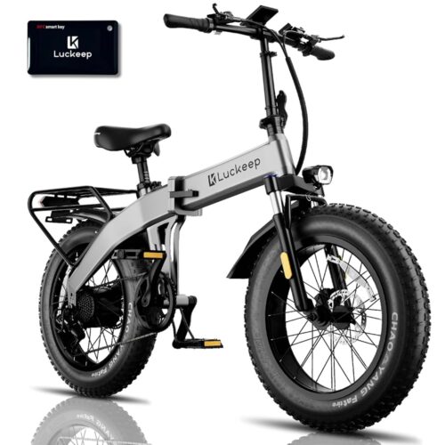 Folding Electric Bike for Adults 1200/1400W Peak Motor, 30/28MPH 60 Miles,720WH Battery 20x 4.0 Fat Tire Foldable Ebike with NFC/Anti-Theft/Hydraulic Brakes/APP UL Certified...