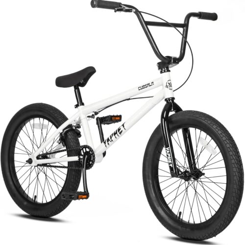 Freestyle BMX Bike, 20 Inch Yaphet Bicycle for Teen Beginner and Adult Riders, Bike with Hi-Ten Steel Frame, Multiple Colors