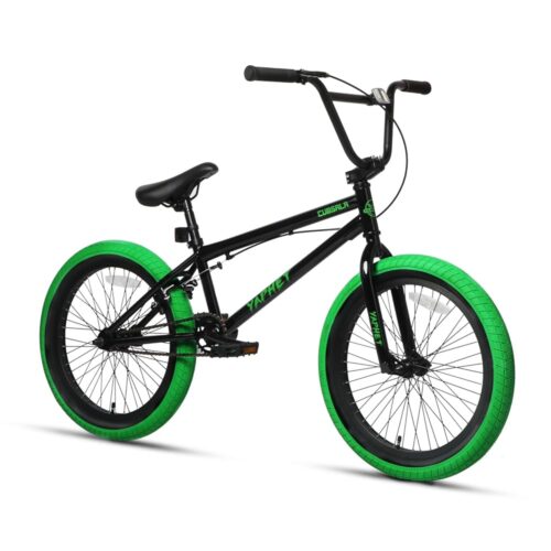 Freestyle BMX Bike, 20 Inch Yaphet Bicycle for Teen Beginner and Adult Riders, Bike with Hi-Ten Steel Frame, Multiple Colors