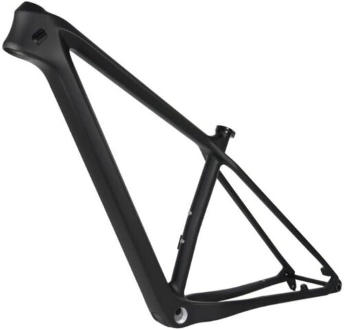 Full Carbon MTB Frame 27.5er 29er Hardtail Mountain Bike Frame 15'' 17'' 19'' BSA Bicycle Frame Disc Brake Routing Internal Tapered Head Tube，for 142x12mm/148x12mm Thru Axle