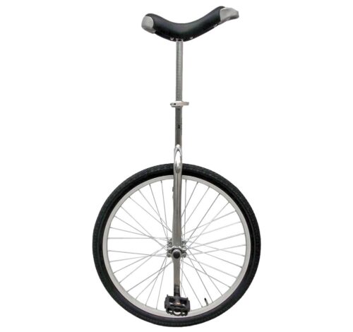 Fun 24 Inch Wheel Chrome Unicycle with Alloy Rim