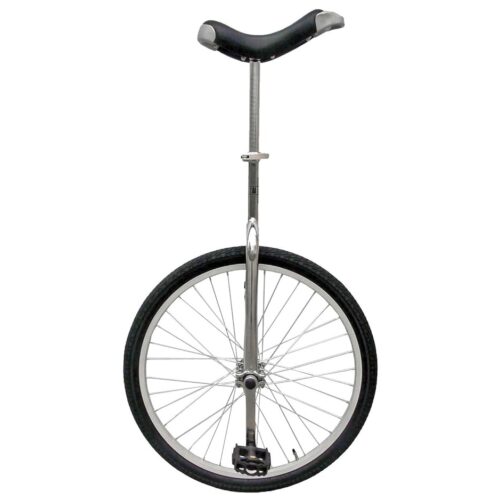 Fun 24 Inch Wheel Chrome Unicycle with Alloy Rim