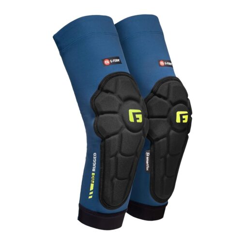 G-Form Pro-Rugged 2 MTB Elbow Guards - Breathable Compression Elbow Sleeves - Elbow Guards for Mountain Biking, Cycling & More - Protective Elbow Pads for Athletes - Storm Blue,...