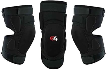 G4 VISION Motorbike Knee Pads Hinged Guard Protective Gear Body Armor Shin Leg Protector