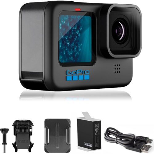 GoPro HERO11 Black – E-Commerce Packaging - Waterproof Action Camera with 5.3K60 Ultra HD Video, 27MP Photos, 1/1.9" Image Sensor, Live Streaming, Webcam, Stabilization