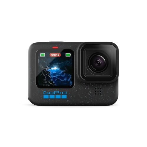 GoPro HERO12 Black - Waterproof Action Camera with 5.3K60 Ultra HD Video, 27MP Photos, HDR, 1/1.9" Image Sensor, Live Streaming, Webcam, Stabilization