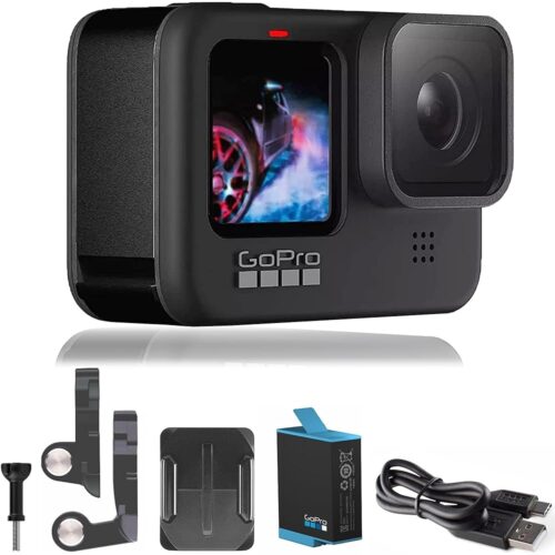 GoPro HERO9 Black - E-Commerce Packaging - Waterproof Action Camera with Front LCD and Touch Rear Screens, 5K Ultra HD Video, 20MP Photos, 1080p Live Streaming, Webcam,...